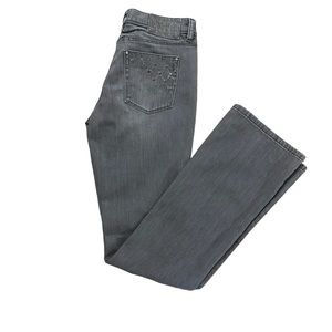 EUC White House Black Market Grey Boot cut Jeans Size 2R